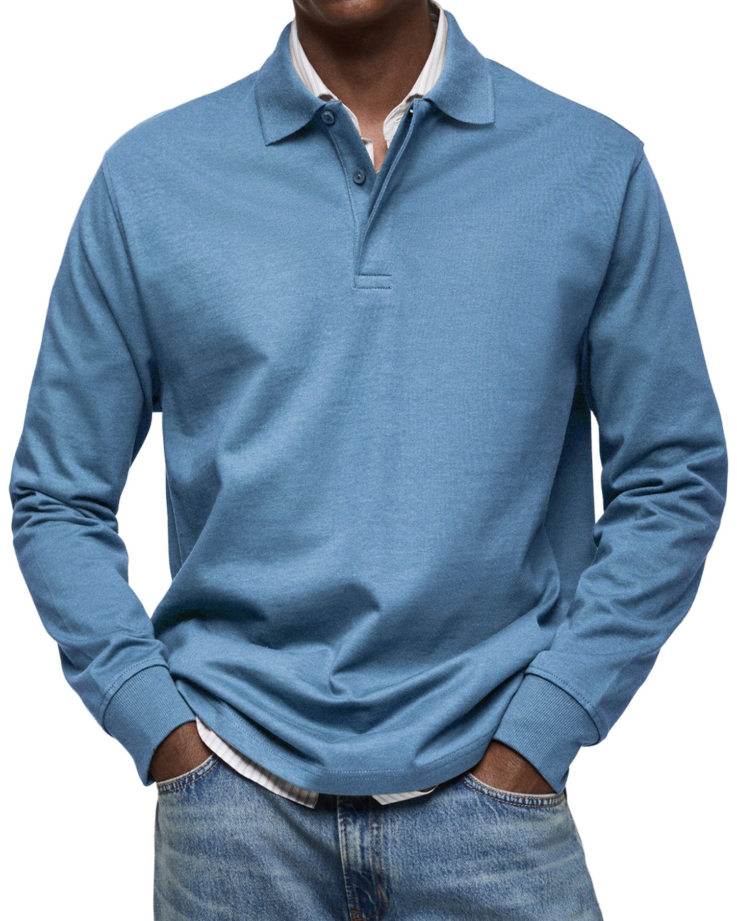 KOELMAN | LUXE POLO MET LANGE MOUWEN