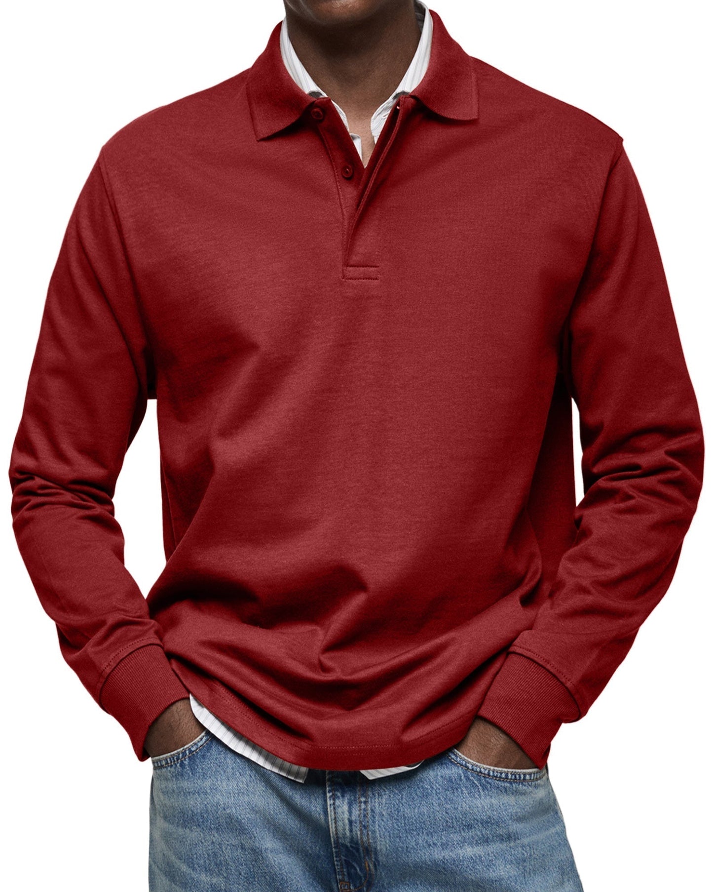 KOELMAN | LUXE POLO MET LANGE MOUWEN