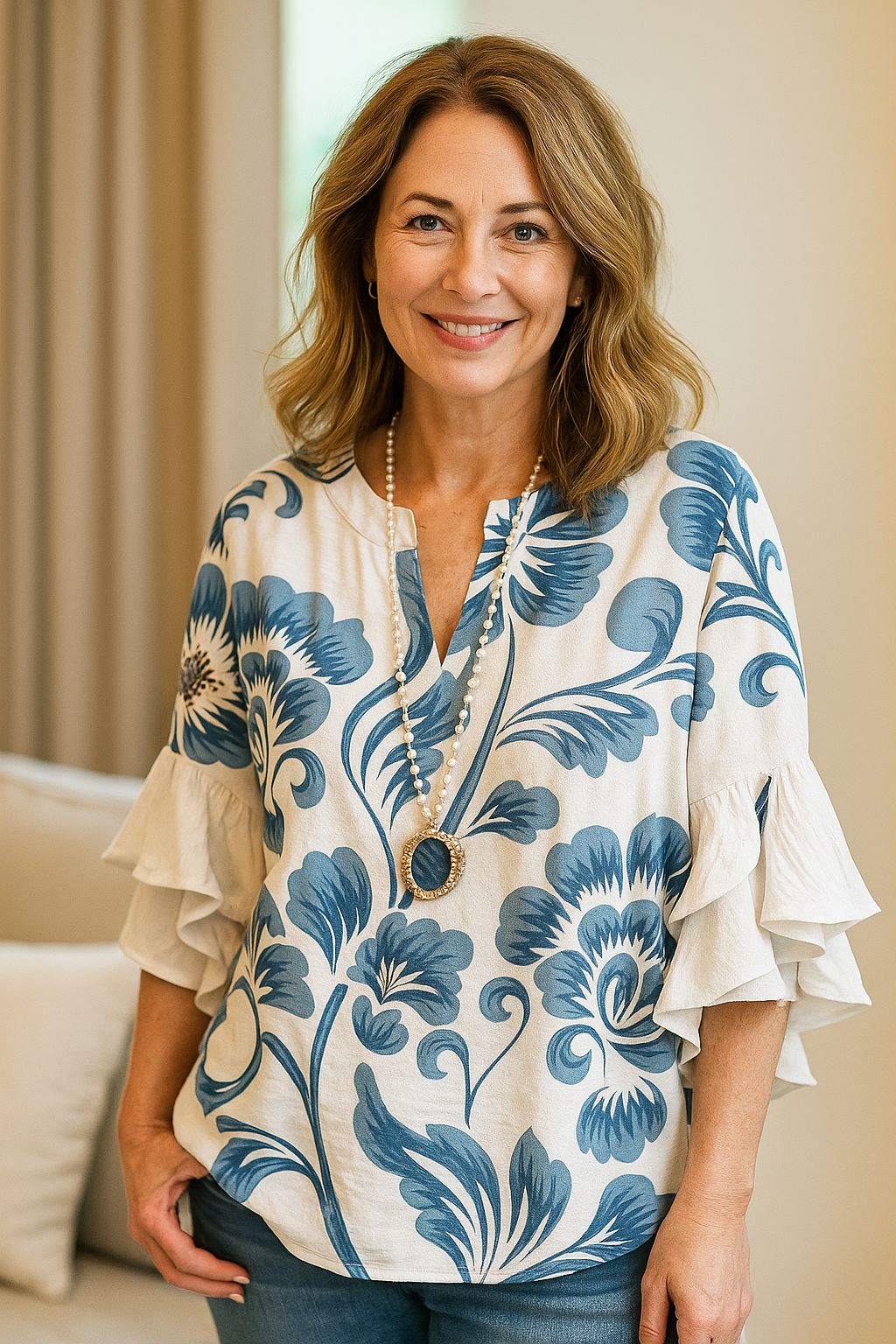 Elegant Blouse - Loose Fit