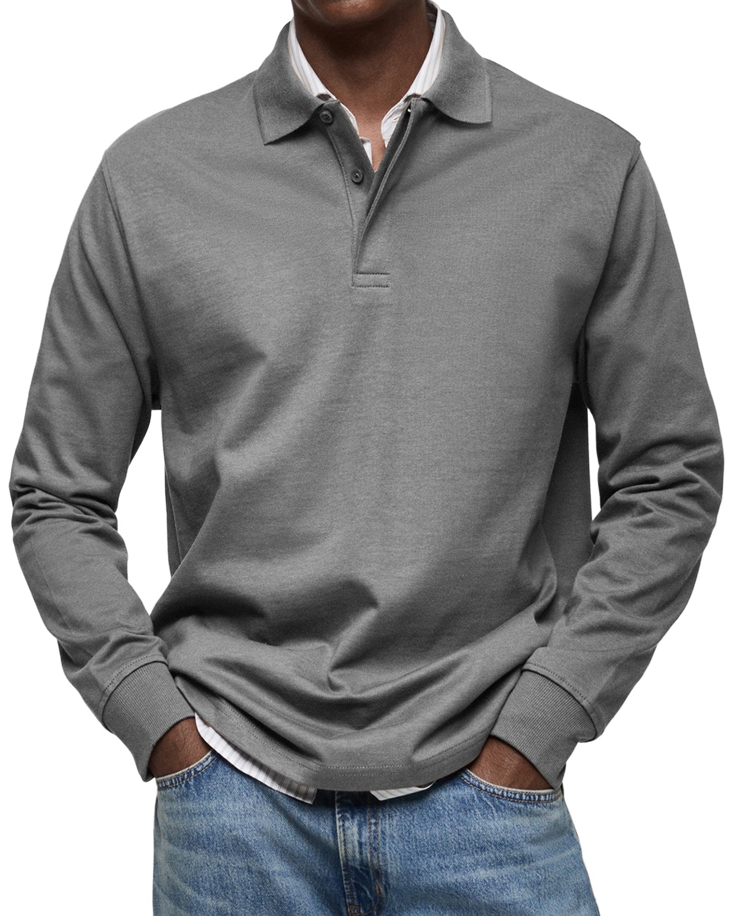 KOELMAN | LUXE POLO MET LANGE MOUWEN