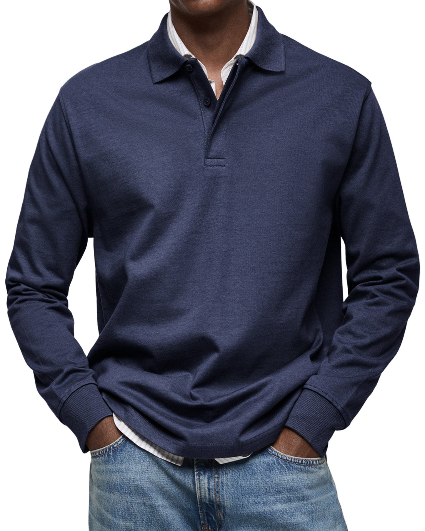 KOELMAN | LUXE POLO MET LANGE MOUWEN