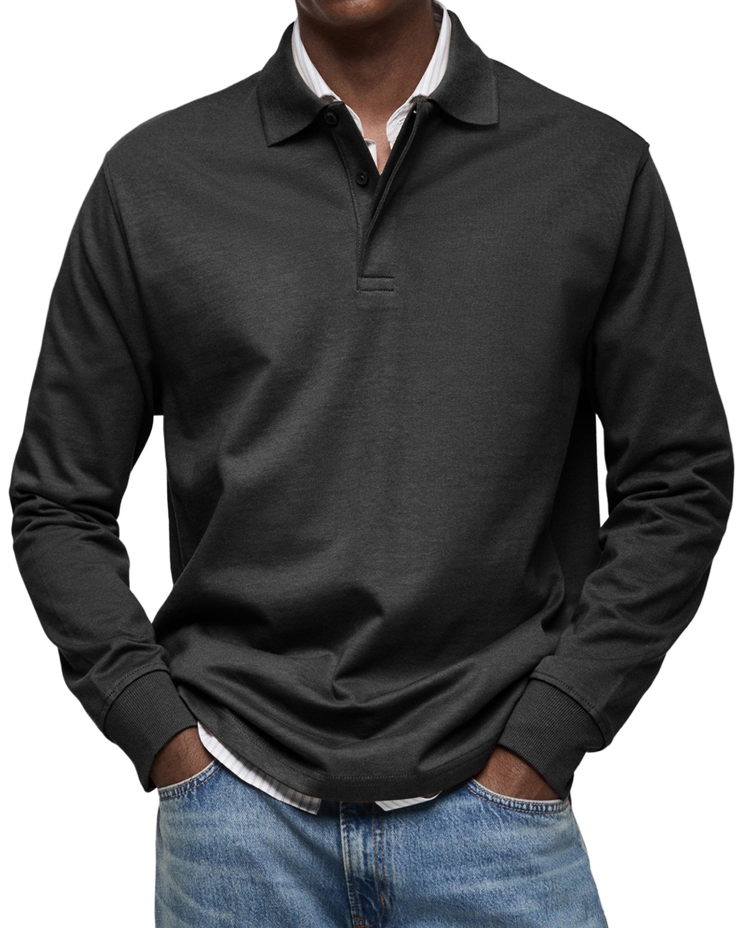 KOELMAN | LUXE POLO MET LANGE MOUWEN